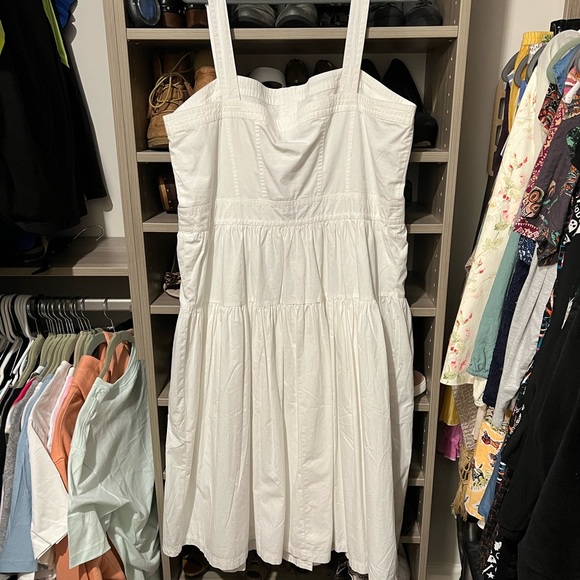 Banana Republic white midi dress - Picture 2 of 5
